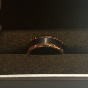TRITON Tungsten Carbide and Rose Gold ring